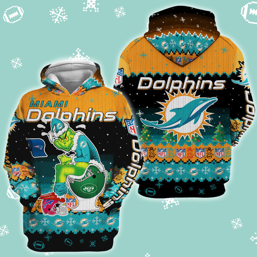 Miami Dolphins Champs All Over Print 3D Hoodie (Special Edition Gifts For Fans