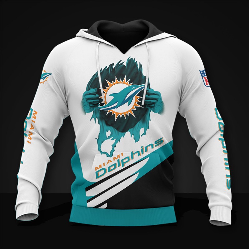 Miami Dolphins Cool Graphic Hoodie - Stand Out In Style
