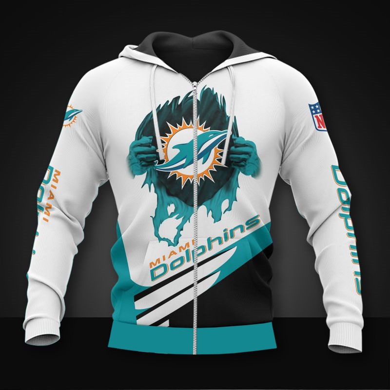 Miami Dolphins Cool Graphic Hoodie - Stand Out In Style