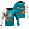 Miami Dolphins Curve Graphic Hoodie - Embrace The Boldness Of Your Team 