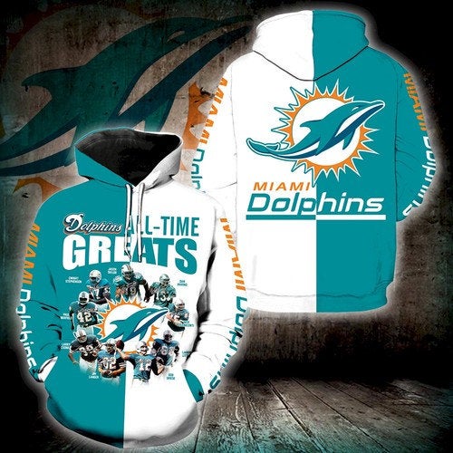 Miami Dolphins Custom All Over Print 2021 3D Hoodie - Make It Your Own