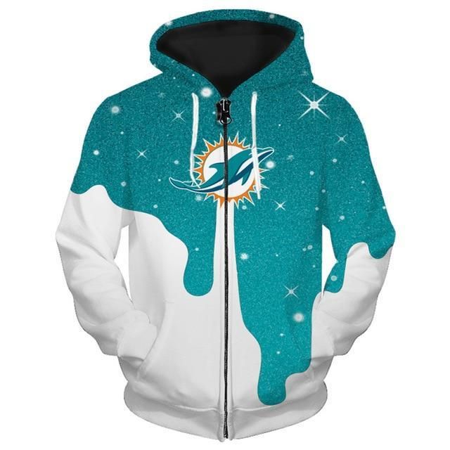 Miami Dolphins Custom All Over Print 3D Hoodie