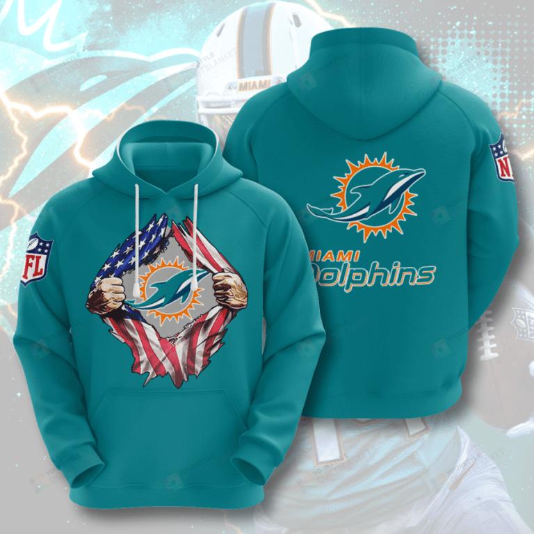 Miami Dolphins Custom All Over Print 3D Zip-Up Hoodie Gifts For Fans