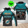 Miami Dolphins Custom All Over Print Hoodie For Diehard Fans!