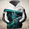 Miami Dolphins Death 3D Style All Over Printed Hoodie Gifts For Fans