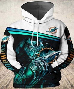 Miami Dolphins Death 3D Style All Over Printed Hoodie Gifts For Fans