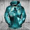 Miami Dolphins Death Skull All Over Print 3D Hoodie