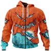 Miami Dolphins Devil Eyes All Over Print 3D Hoodie Gifts For Fans