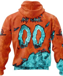 Miami Dolphins Devil Eyes All Over Print 3D Hoodie Gifts For Fans