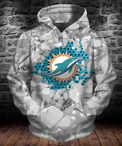 Miami Dolphins Fan All Over Print 3D Hoodie Gifts Ideas For Birthday