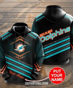 Miami Dolphins Fashionable 3D Hoodie For Men And Women Fans