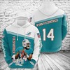 Miami Dolphins Fitzpatrick 14 3D Hoodie - For True Fans Only!