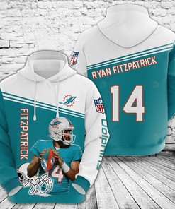 Miami Dolphins Fitzpatrick 14 3D Hoodie - Perfect Gift For Fans!
