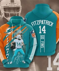 Miami Dolphins Fitzpatrick 3D T Shirt Hoodie Full Print - Wear Your Love For Fitzpatrick And The Team