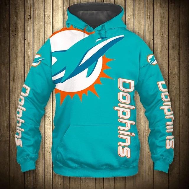 Miami Dolphins Flag All Over Print 3D Hoodie Gifts For Fans
