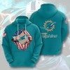 Miami Dolphins Full Custom 3D All Over Print Hoodie With Marino Miami Dolphins, Perfect For Fans