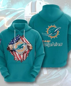 Miami Dolphins Full Custom 3D All Over Print Hoodie With Marino Miami Dolphins, Perfect For Fans