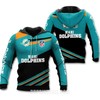 Miami Dolphins Full Print 3D Hoodie To Stay Warm And Stylish