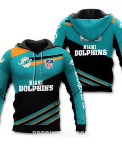 Miami Dolphins Full Print 3D Hoodie To Stay Warm And Stylish
