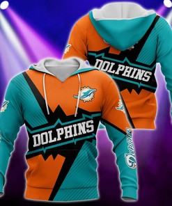 Miami Dolphins Graphic Sport Printing All Over Print 3D Hoodie Gifts For Nfl Fans