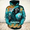 Miami Dolphins Halloween Death Card 3D All Over Print Hoodie