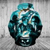 Miami Dolphins Horror Night Halloween All Over Print 3D Hoodie Pullover Nfl