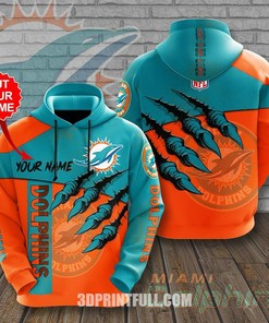 Miami Dolphins Hot 3D Hoodie For Fans Of The Nfl Team