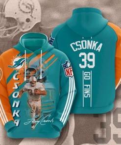 Miami Dolphins Larry Csonka 3D Hoodie For Men And Women - Show Your Love For The Legend And The Team