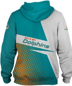 Miami Dolphins Long Sleeve Zip Hoodie For Fan - Stay Comfortable And Stylish 