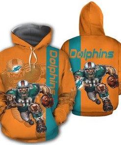 Miami Dolphins Mascot 3D Ultra Cool Men'S Hoodie - Stay Stylish And Comfortable