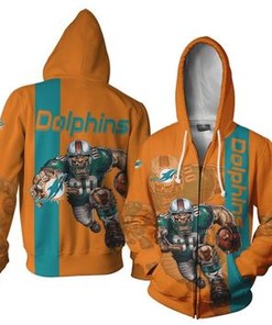 Miami Dolphins Mascot 3D Ultra Cool Men'S Hoodie - Stay Stylish And Comfortable