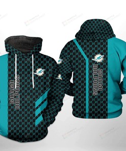 Miami Dolphins Nfl 3D All Over Print Hoodie With Customization Option And Unique Printful Design