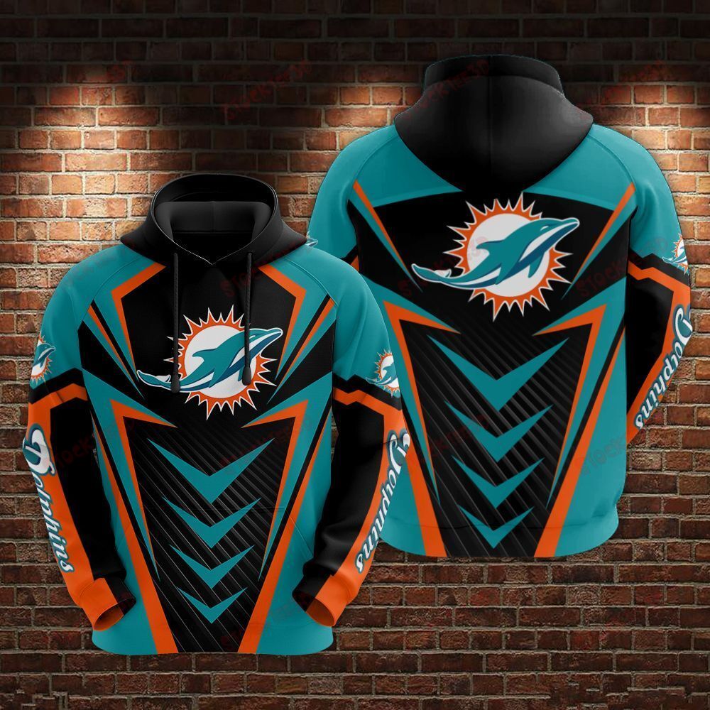 Miami Dolphins Nfl 3D Printed Hoodie With Unique Printful Design - Ideal Gift Option