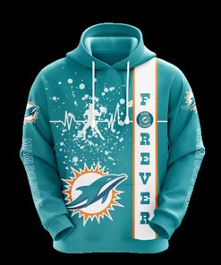 Miami Dolphins Nfl 3D Printed Zip-Up Hoodie With All Over Print Design - Ideal Gift For Fans