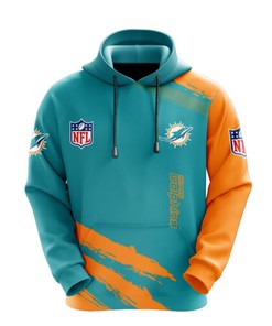 Miami Dolphins Nfl All Over Print Zip-Up Hoodie - Ideal Gift