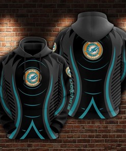 Miami Dolphins Nfl All Over Print Zip-Up Hoodie - Perfect Fan Gift