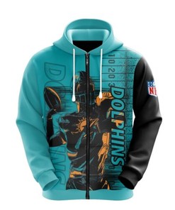 Miami Dolphins Nfl Fan Gift - Custom All Over Print Hoodie With Unique 3D Graphic