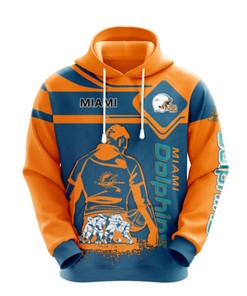 Miami Dolphins Nfl Fan Gift - Custom All Over Print Zip Hoodie With 3D Graphic Design