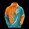 Miami Dolphins Nfl Fan Gift - Custom All Over Print Zip-Up Hoodie With 3D Graphic Design