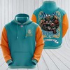 Miami Dolphins Nfl Fathead Mascot All Over Print 3D Hoodie