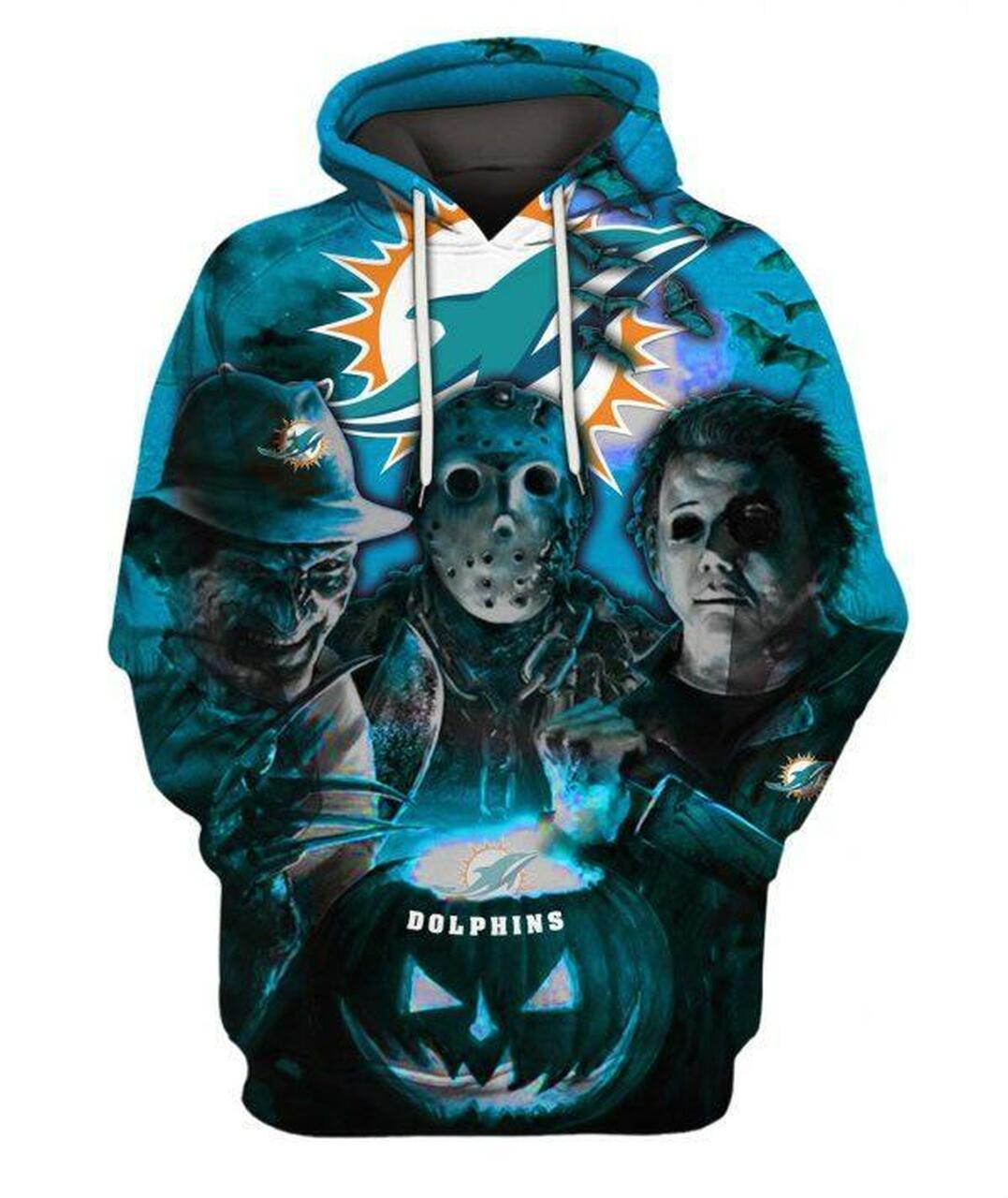 Miami Dolphins Nfl Football All Over Print 3D Hoodie - Show Your Passion For The Game