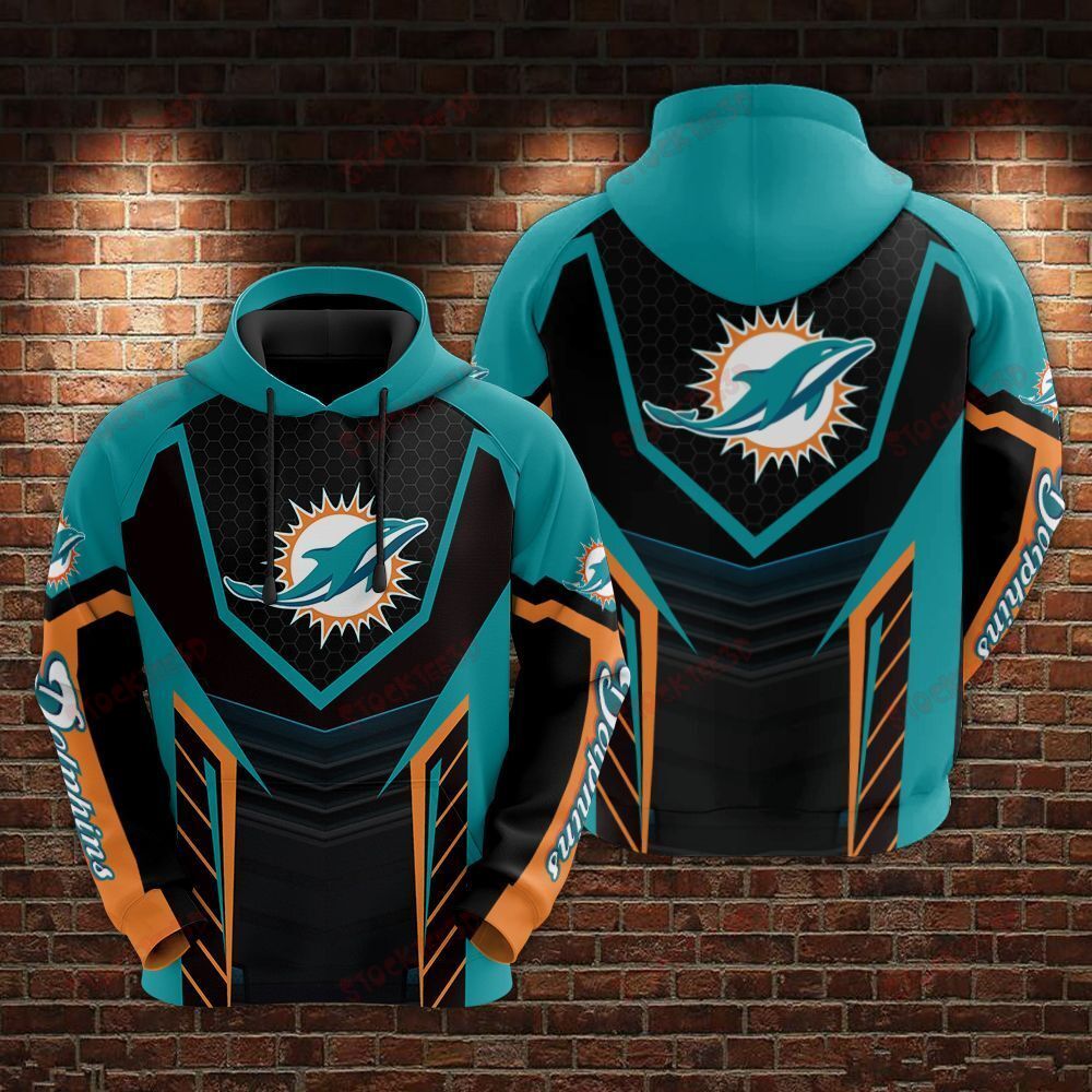 Miami Dolphins Nfl Gift For Fans - Custom All Over Print Zip-Up Hoodie With Unique 3D Print