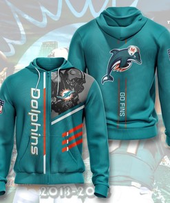 Miami Dolphins Nfl Go Fins Limited Edition Full 3D All Over Print Hoodie - Embrace Your Love For The Team