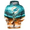 Miami Dolphins Nfl Kid Buu Dragon Ball Z 3D Hoodie - A Unique Combination Of Dragon Ball Z And Nfl Fandom 