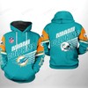 Miami Dolphins Nfl Team 3D All Over Print Hoodie, Zip-Up Style With Customization Option