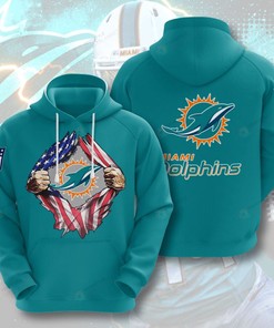 Miami Dolphins Official 3D All Over Print Hoodie With Customization Option - Perfect Gift For Fans