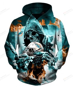 Miami Dolphins Official 3D Hoodie With Unique Printful Design - Ideal Gift For Fans