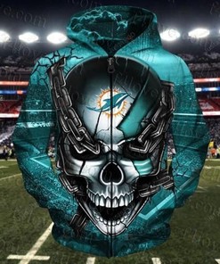 Miami Dolphins Official 3D Printed Hoodie With Customization Option - Ideal Gift For Fans