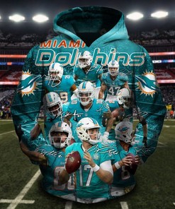 Miami Dolphins Official Hoodie With Customization Option - Ideal Gift For Fans