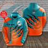 Miami Dolphins Personalized Custom Your Name All Over Print 3D Hoodie